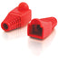 C2G RJ45 Snagless Boot Cover (6.0mm OD) - Red - 50pk