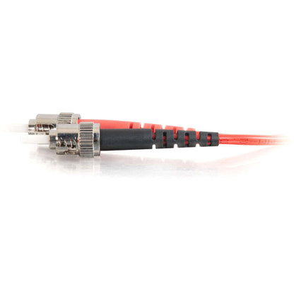 C2G-2m ST-ST 62.5/125 OM1 Duplex Multimode PVC Fiber Optic Cable - Red