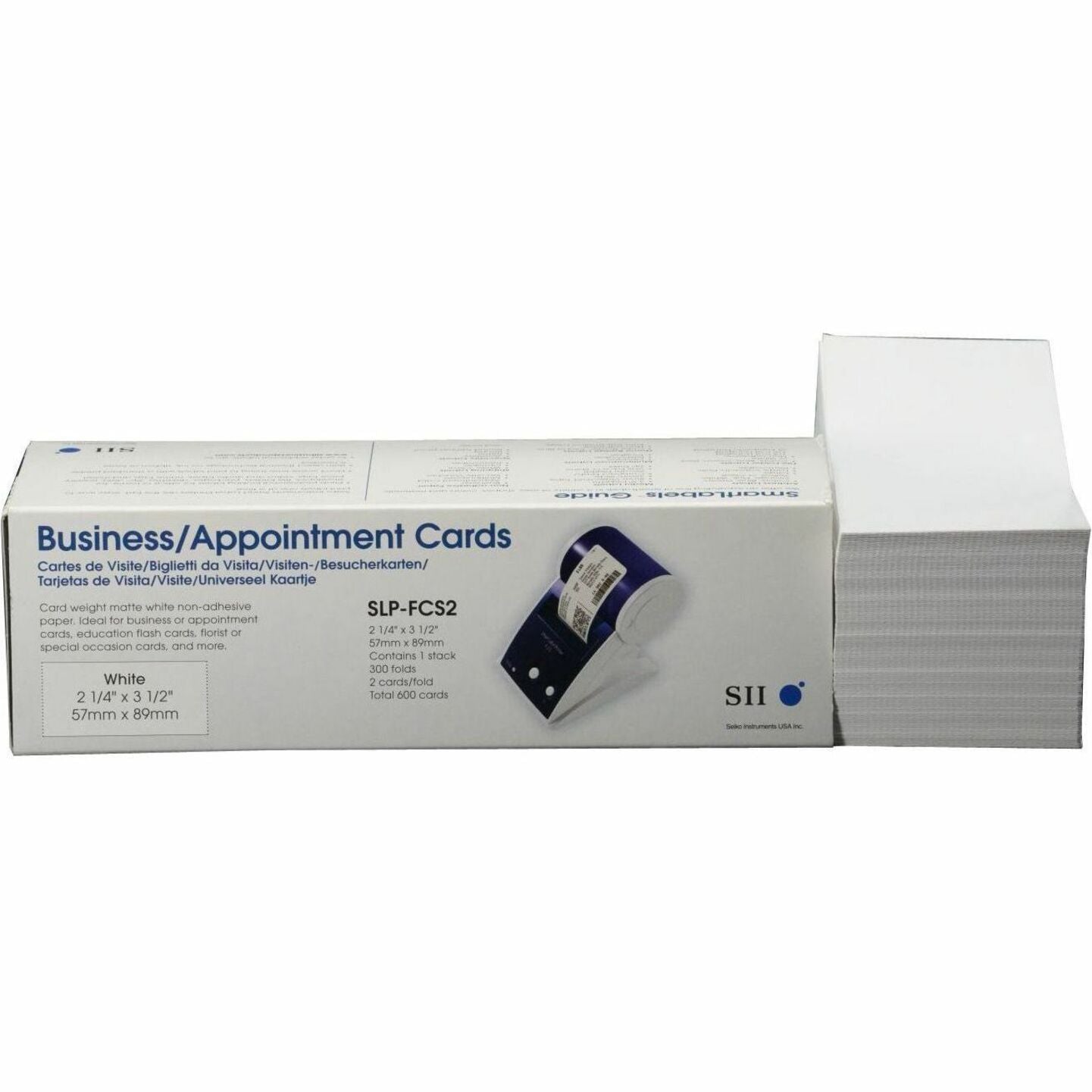 Seiko Business Card / Appointment Cards Fan Fold Stock