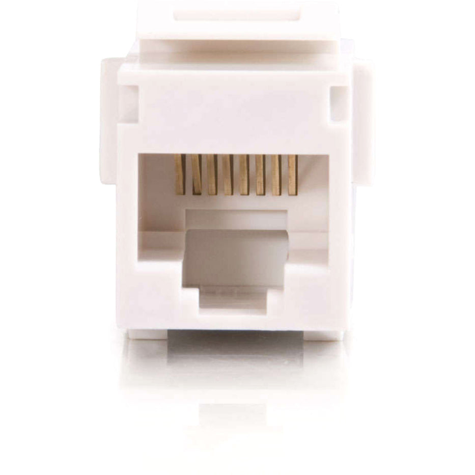 C2G RJ45 (8P8C) Coupler Keystone Insert Module - White