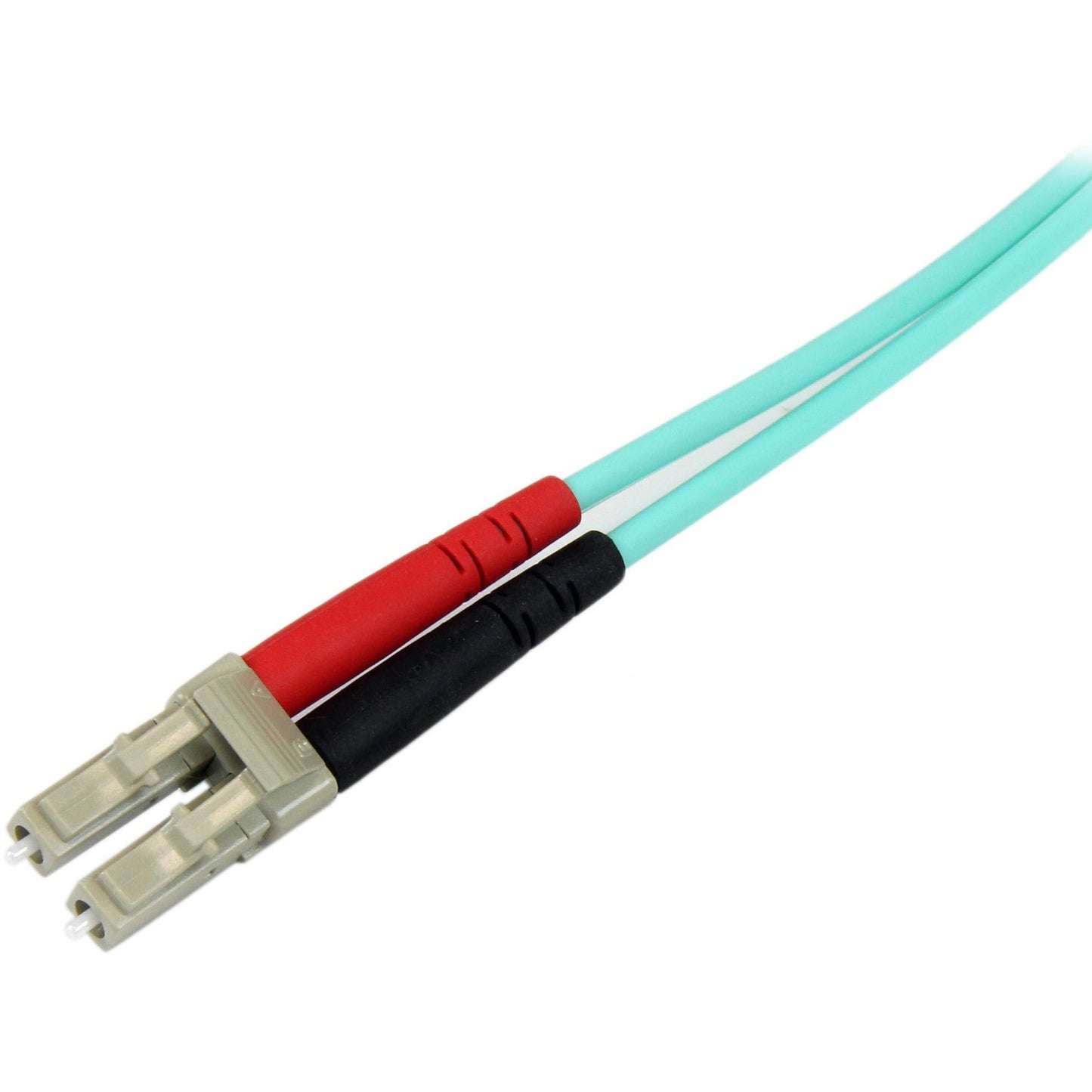 StarTech.com 5m (15ft) LC/UPC to SC/UPC OM3 Multimode Fiber Optic Cable Full Duplex Zipcord Fiber 100Gbps LOMMF LSZH Fiber Patch Cord