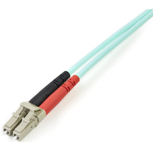 StarTech.com 5m (15ft) LC/UPC to LC/UPC OM3 Multimode Fiber Optic Cable Full Duplex Zipcord Fiber 100Gbps LOMMF LSZH Fiber Patch Cord