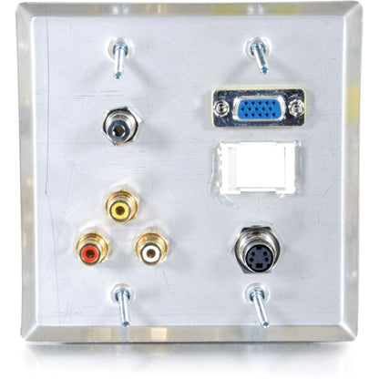 C2G 6 Port Audio & Video Faceplate
