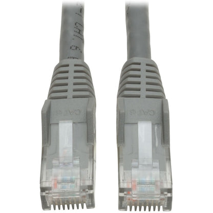 Tripp Lite Cat6 Gigabit Snagless Molded (UTP) Ethernet Cable (RJ45 M/M) PoE Gray 2 ft. (0.61 m)
