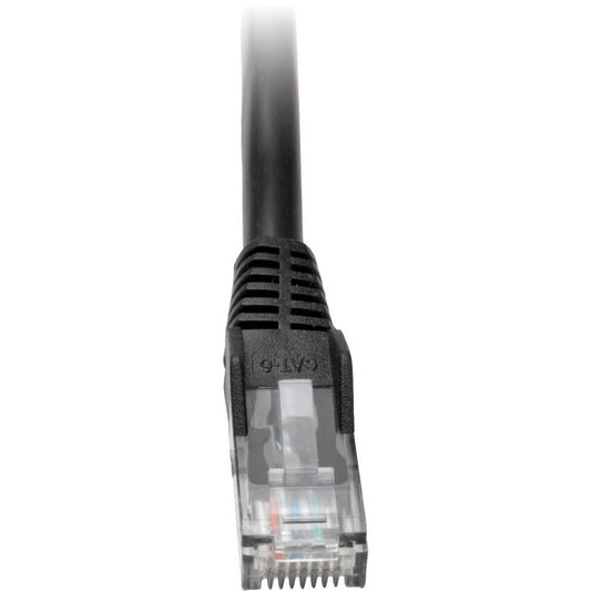 Tripp Lite Cat6 Gigabit Snagless Molded (UTP) Ethernet Cable (RJ45 M/M) PoE Black 2 ft. (0.61 m)