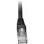Tripp Lite Cat6 Gigabit Snagless Molded (UTP) Ethernet Cable (RJ45 M/M) PoE Black 2 ft. (0.61 m)