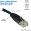 Tripp Lite Cat5e 350 MHz Molded (UTP) Ethernet Cable (RJ45 M/M) PoE Black 1 ft. (0.31 m)