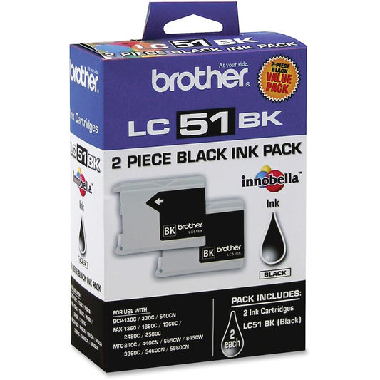 2PK LC512PKS BLACK INK         