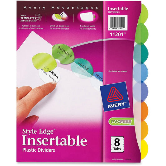 Avery&reg; Style Edge Insertable Dividers