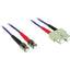 C2G-5m SC-ST 62.5/125 OM1 Duplex Multimode Fiber Optic Cable (Plenum-Rated) - Blue