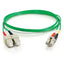 C2G-3m LC-SC 62.5/125 OM1 Duplex Multimode PVC Fiber Optic Cable - Green
