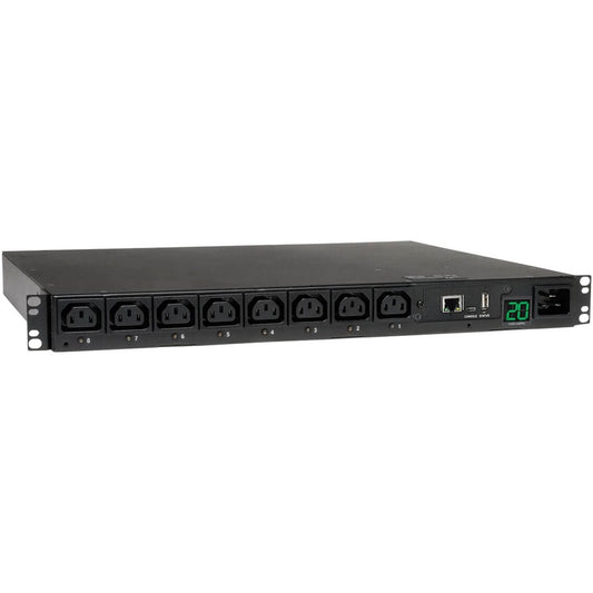 Tripp Lite PDU Switched 200V - 240V 20A C13 8 Outlet L6-20P Horizontal 1URM