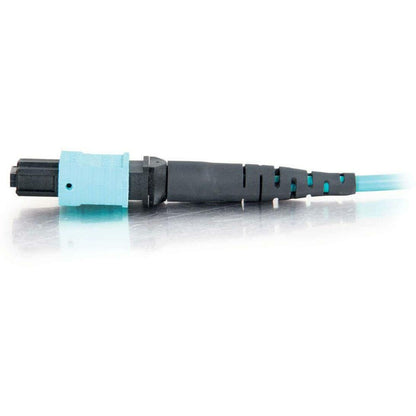 C2G-20m MTP 10Gb 50/125 OM3 Multimode Fiber Optic Cable (Plenum-Rated) - Aqua