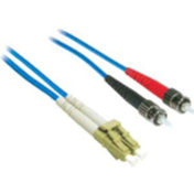 C2G-10m LC-ST 62.5/125 OM1 Duplex Multimode Fiber Optic Cable (Plenum-Rated) - Blue