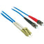 C2G-10m LC-ST 62.5/125 OM1 Duplex Multimode Fiber Optic Cable (Plenum-Rated) - Blue