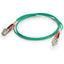 C2G-2m LC-LC 62.5/125 OM1 Duplex Multimode Fiber Optic Cable (Plenum-Rated) - Green