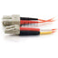 C2G-5m LC-SC 62.5/125 OM1 Duplex Multimode Fiber Optic Cable (Plenum-Rated) - Orange