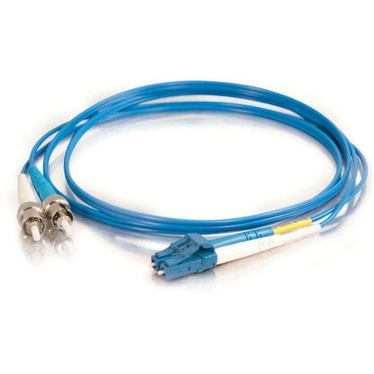 C2G-5m LC-ST 9/125 OS1 Duplex Singlemode PVC Fiber Optic Cable - Blue