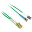 C2G-3m LC-ST 9/125 OS1 Duplex Singlemode PVC Fiber Optic Cable - Green