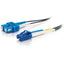 C2G 10m LC-SC 9/125 OS1 Duplex Singlemode PVC Fiber Optic Cable - Black