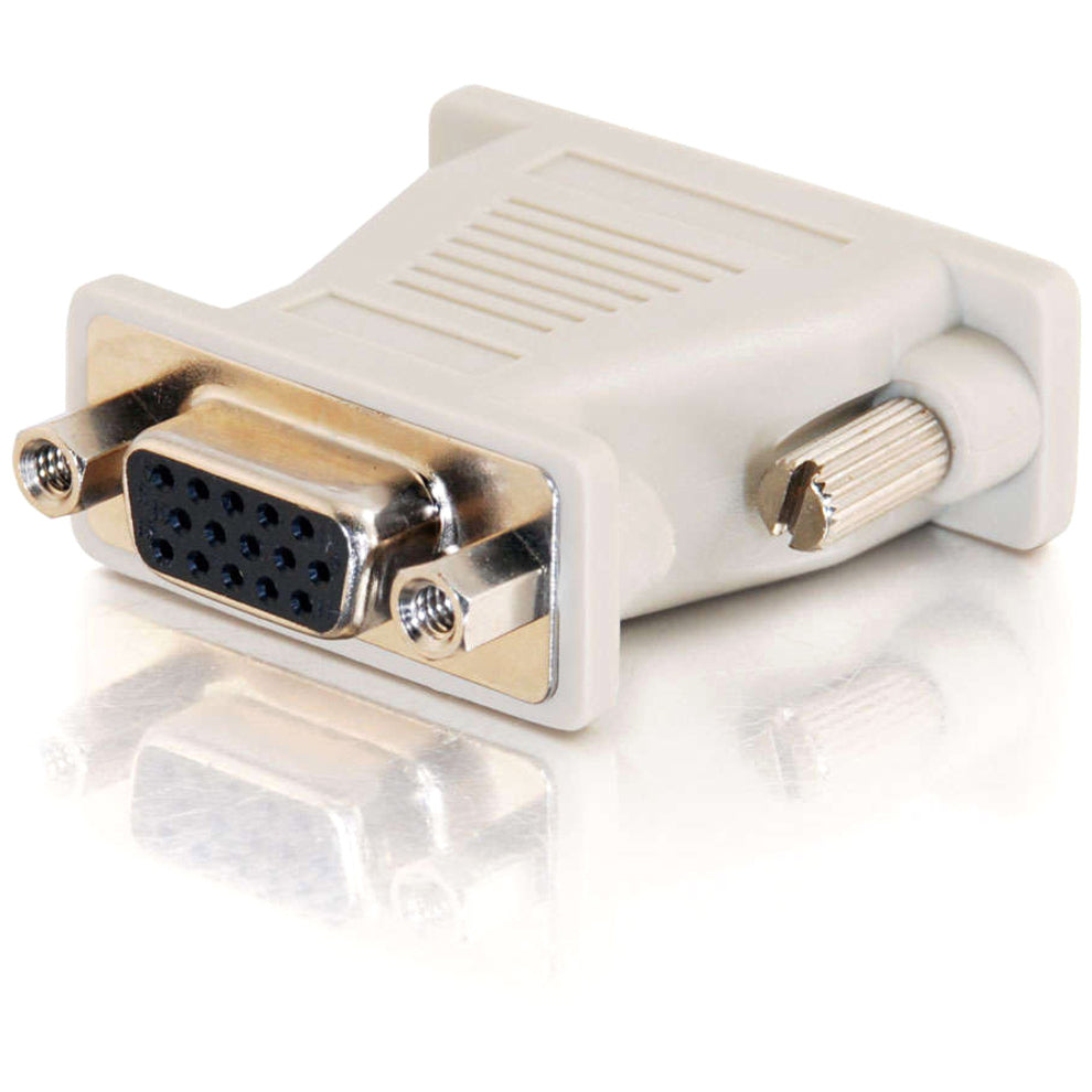 C2G DB15M to VGA HD15F Adapter - 1 x HD-15 Female - 1 x DB-15 Male - Beige