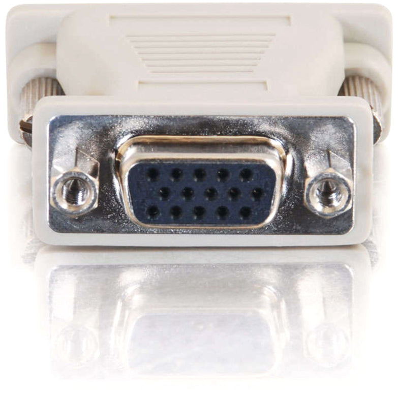 C2G DB15M to VGA HD15F Adapter - 1 x HD-15 Female - 1 x DB-15 Male - Beige