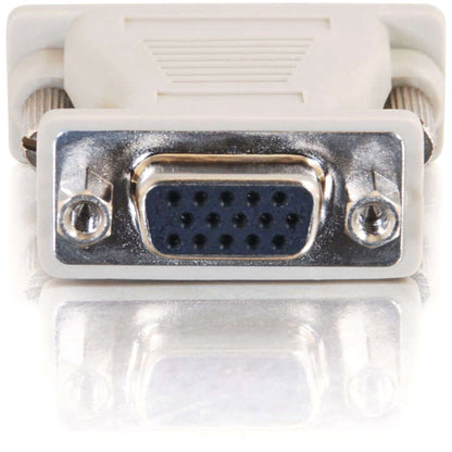C2G DB15M to VGA HD15F Adapter - 1 x HD-15 Female - 1 x DB-15 Male - Beige