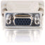 C2G DB15M to VGA HD15F Adapter - 1 x HD-15 Female - 1 x DB-15 Male - Beige