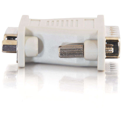C2G DB15M to VGA HD15F Adapter - 1 x HD-15 Female - 1 x DB-15 Male - Beige