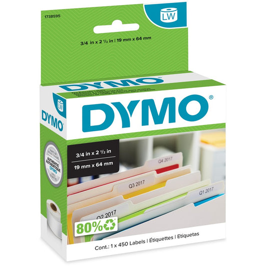 DYMO FILE LABELS - 450 FITS    