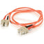 C2G-2m SC-SC 62.5/125 OM1 Duplex Multimode PVC Fiber Optic Cable (LSZH) - Orange