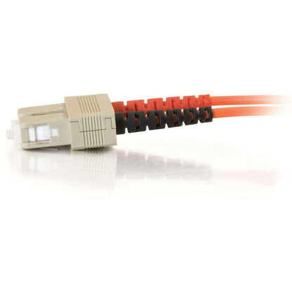 C2G-2m SC-SC 62.5/125 OM1 Duplex Multimode PVC Fiber Optic Cable (LSZH) - Orange