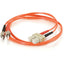 C2G 8m SC-ST 50/125 OM2 Duplex Multimode PVC Fiber Optic Cable (USA-Made) - Orange
