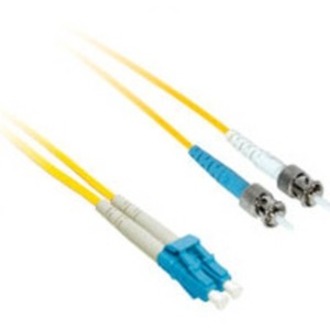 C2G-3m LC-ST 9/125 OS1 Duplex Singlemode Fiber Optic Cable (Plenum-Rated) - Yellow