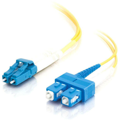 C2G-1m LC-SC 9/125 OS1 Duplex Singlemode PVC Fiber Optic Cable (LSZH) - Yellow