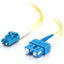 C2G-1m LC-SC 9/125 OS1 Duplex Singlemode PVC Fiber Optic Cable (LSZH) - Yellow