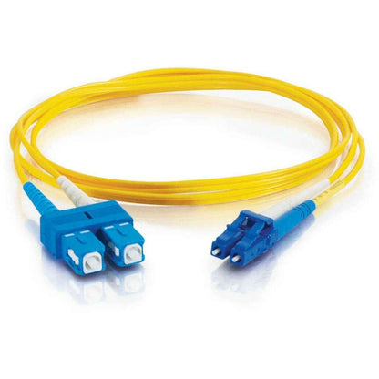 C2G-1m LC-SC 9/125 OS1 Duplex Singlemode PVC Fiber Optic Cable (LSZH) - Yellow