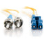 C2G-1m LC-ST 9/125 OS1 Duplex Singlemode PVC Fiber Optic Cable (LSZH) - Yellow