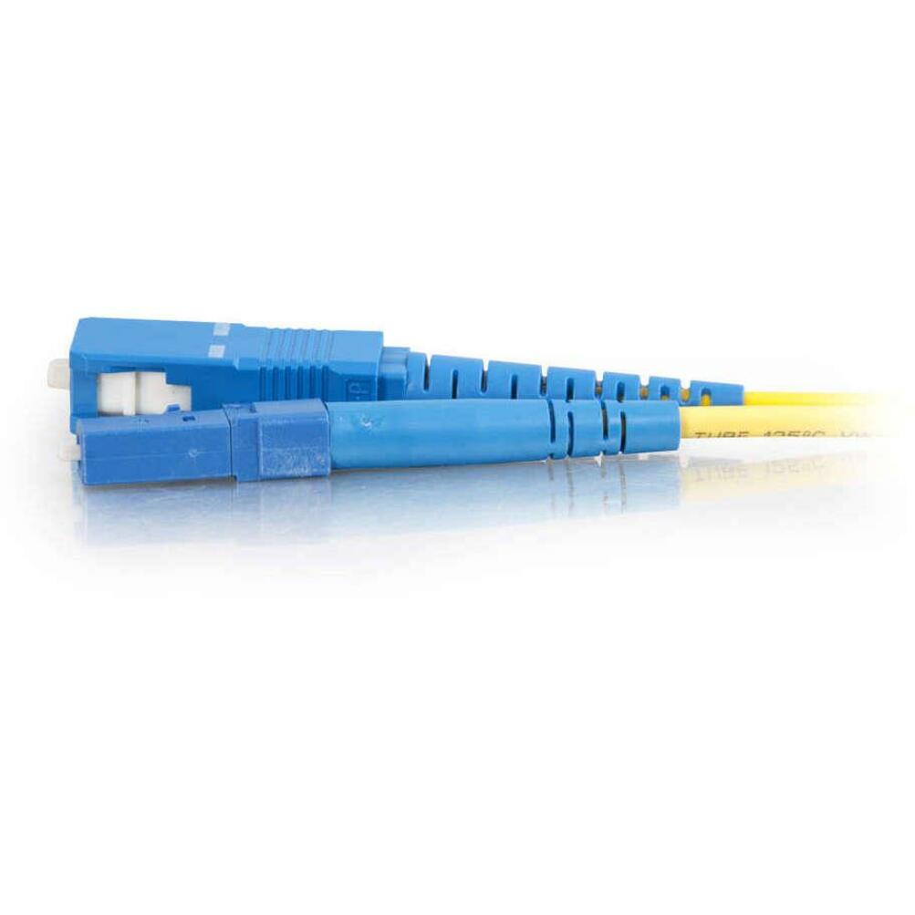 C2G-1m LC-SC 9/125 OS1 Simplex Singlemode Fiber Optic Cable (Plenum-Rated) - Yellow