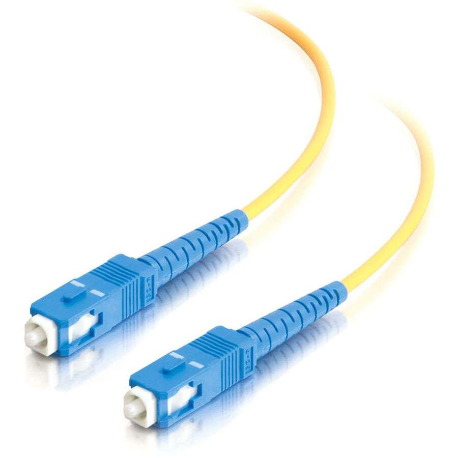C2G 1m SC-SC 9/125 OS1 Simplex Singlemode Fiber Optic Cable (Plenum-Rated) - Yellow