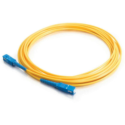 C2G 1m SC-SC 9/125 OS1 Simplex Singlemode Fiber Optic Cable (Plenum-Rated) - Yellow