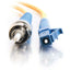 C2G-2m LC-ST 9/125 OS1 Simplex Singlemode Fiber Optic Cable (Plenum-Rated) - Yellow