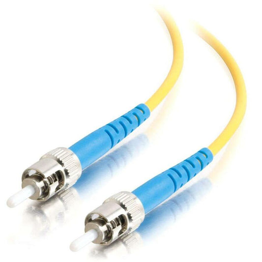 C2G-2m ST-ST 9/125 OS1 Simplex Singlemode Fiber Optic Cable (Plenum-Rated) - Yellow