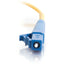 C2G-2m LC-LC 9/125 OS1 Simplex Singlemode PVC Fiber Optic Cable (LSZH) - Yellow