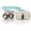C2G-1m SC-ST 10Gb 50/125 OM3 Duplex Multimode PVC Fiber Optic Cable - Aqua