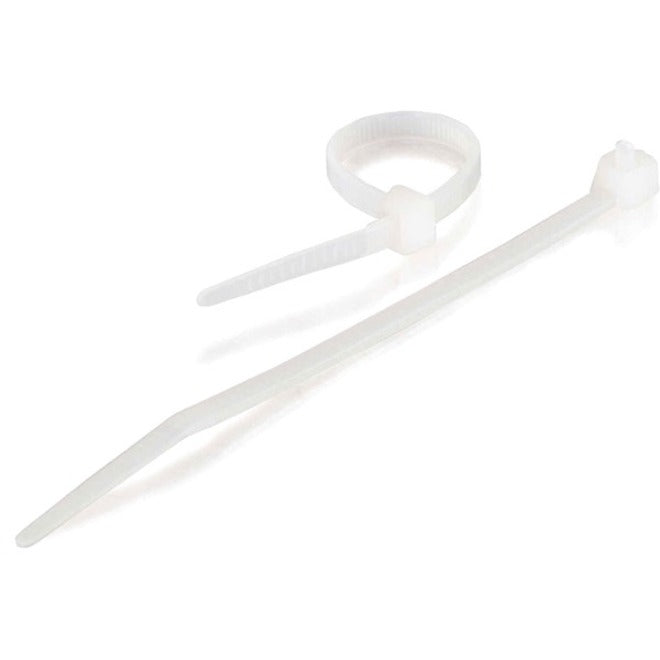 C2G 7.5in Cable Ties - White - 100pk