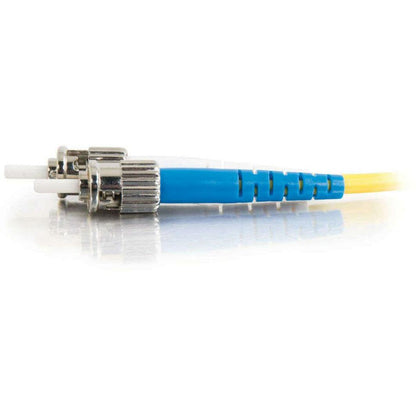 C2G 1m ST-ST 9/125 OS1 Duplex Singlemode PVC Fiber Optic Cable (USA-Made) - Yellow