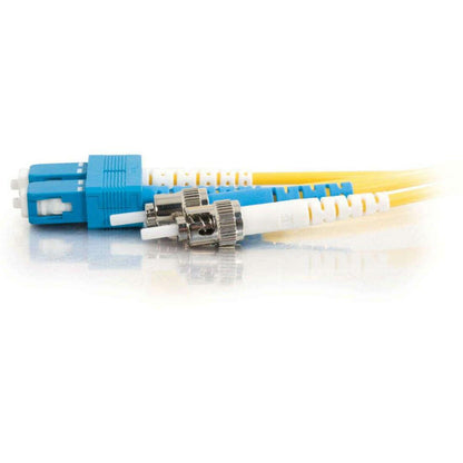 C2G 1m SC-ST 9/125 OS1 Duplex Singlemode PVC Fiber Optic Cable (USA-Made) - Yellow