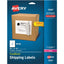 Avery® Shipping Labels TrueBlock® Technology Permanent Adhesive 8-1/2