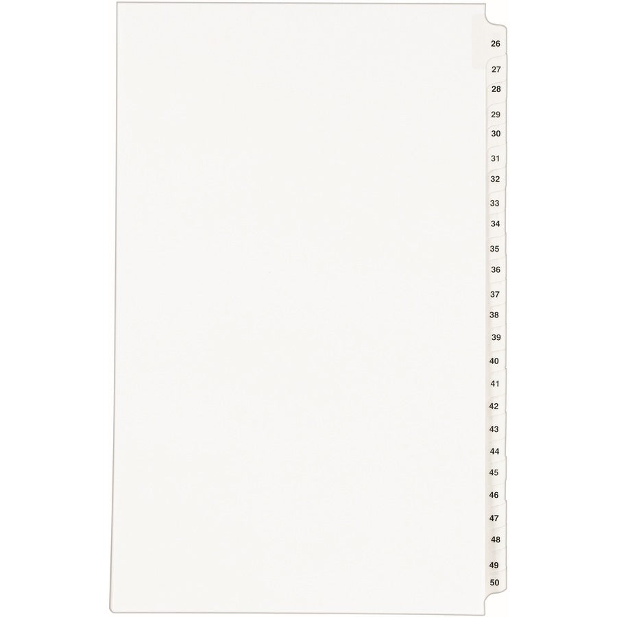 Avery&reg; Standard Collated Legal Dividers Avery&reg; Style Legal Size 26-50 Tab Set (01431)